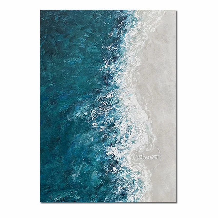 Ethereal Painting Tides: Abstract Elegance