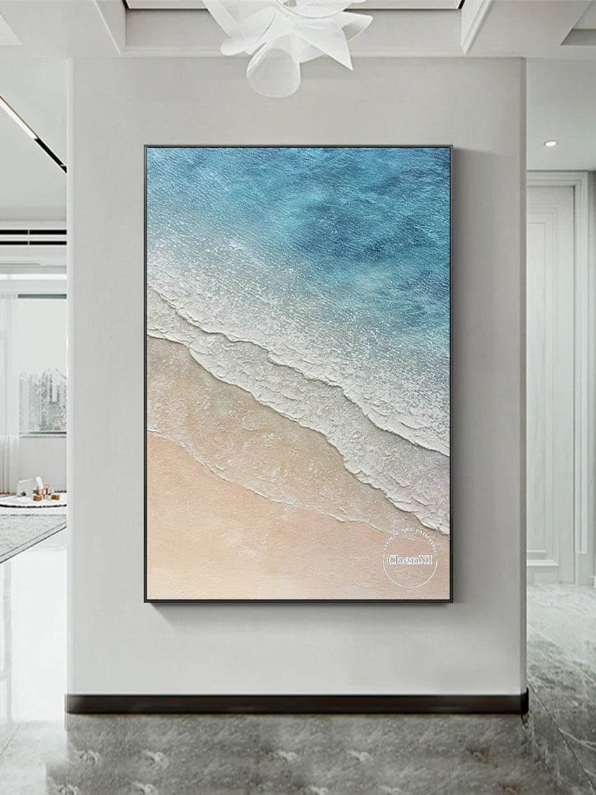 Ethereal Painting Tides: Abstract Elegance